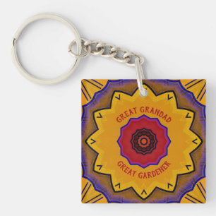 Grandad Gardener Acrylic-Schlüsselanhänger Schlüsselanhänger