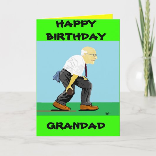 GRANDAD-GEBURTSTAGS-KARTE KARTE (Vorderseite)