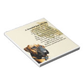 Grandad Gedicht - Boxer Dog Design Notizblock (angewinkelt)