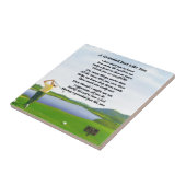 Grandad-Gedicht - Golf Fliese (Seite)