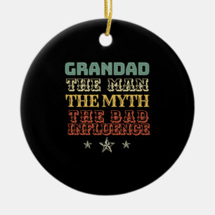 GRANDAD Geschenk. GRANDAD Der Mensch Der Mythos Da Keramik Ornament