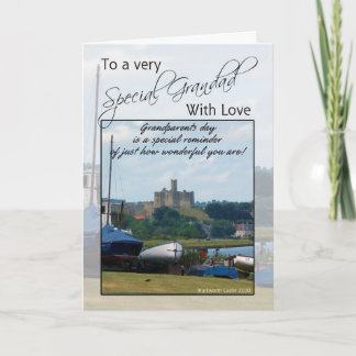 Grandad, Großeltern-Tageskarte - Warkworth Schloss Karte
