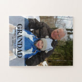 Grandad Happy Vatertag Foto Puzzle (Horizontal)