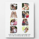 GRANDAD Letter Cutout 8 FotoCollage Personalisiert Fotoplatte (Vorderseite)