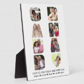 GRANDAD Letter Cutout 8 FotoCollage Personalisiert Fotoplatte (Seite)