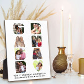 GRANDAD Letter Cutout 8 FotoCollage Personalisiert Fotoplatte