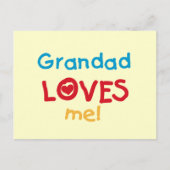 Grandad-Lieben ich T - Shirts und Geschenke Postkarte (Vorderseite)