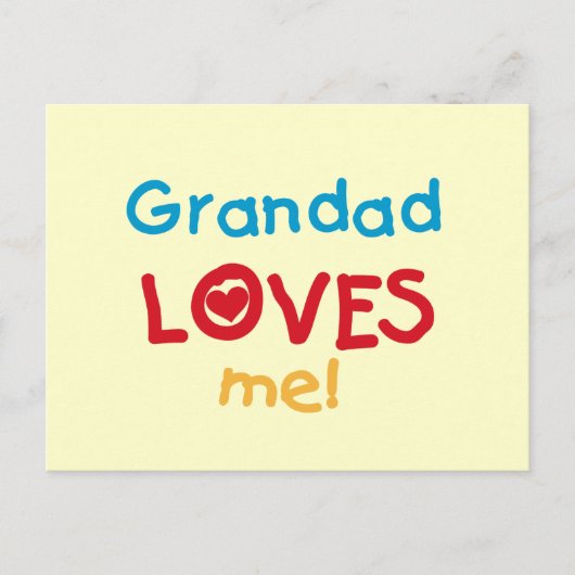 Grandad-Lieben ich T - Shirts und Geschenke Postkarte (Vorderseite)