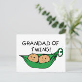 Grandad Twin Pod Postkarte (Stehend Vorderseite)