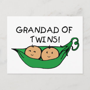 Grandad Twin Pod Postkarte