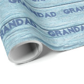 GRANDAD Wrapping Papier Driftwood Beach. Geschenkpapier (Rolleneckpunkt)
