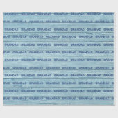 GRANDAD Wrapping Papier Driftwood Beach. Geschenkpapier (Flach)