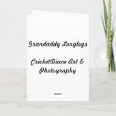 Grandaddy Longlegs Karte (Rückseite)