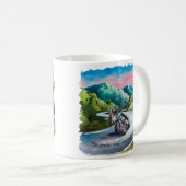 Grandad's Escape - Motorrad-Abenteuer-Tasse Kaffeetasse (VorderseiteRechts)