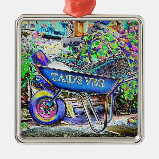 GRANDAD'S WHEELBARROW ORNAMENT AUS METALL (Vorne)