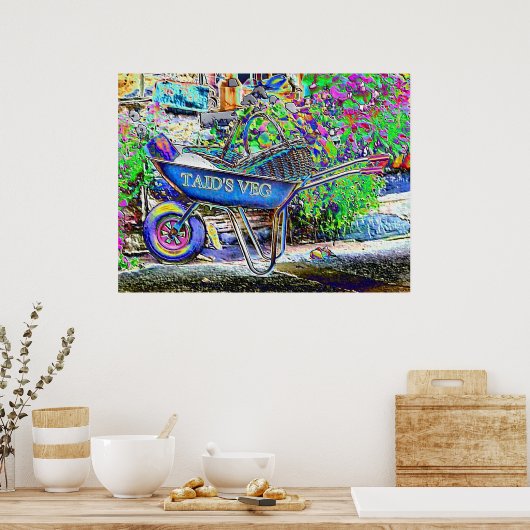 GRANDAD'S WHEELBARROW POSTER (Küche)