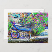 GRANDAD'S WHEELBARROW POSTKARTE (Vorne/Hinten)