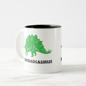 Grandadsaurus STEGOSAURUS-Dinosaurier-Tassenschale Zweifarbige Tasse (Vorderseite Links)