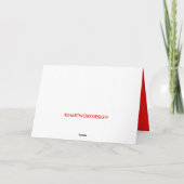 Grandadweihnachtskarte Feiertagskarte (Rückseite)