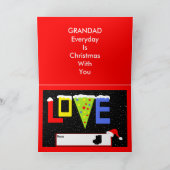 Grandadweihnachtskarte Feiertagskarte (Innenseite)