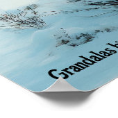 Grandalasvögel sammeln sich im Winter Poster (Ecke)