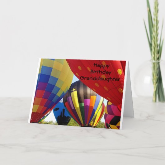 *GRANDAUGHTER* ERREICHEN FÜR DEN HIMMEL / GLÜCKLIC KARTE (Vorderseite)