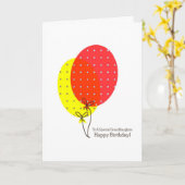 Grandaughter Geburtstagskarten, große bunte Karte (Gelbe Blume)