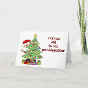 **GRANDAUGHTER** HOFFEN, DASS SANTA "GUT FÜR SIE" KARTE