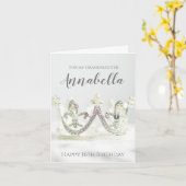 Grandaughter Sechzehnte Geburtstagsfeier Elegantes Karte (Gelbe Blume)