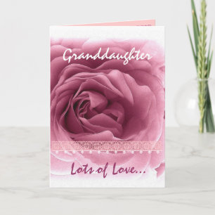GRANDAUGHTER Valentinstag - Rosa und Spitzen Feiertagskarte