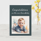 Grandbaby für Großeltern Karte (Gelbe Blume)