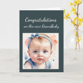 Grandbaby für Großeltern Karte (Gelbe Blume)