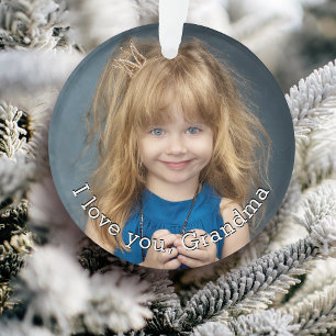 Grandchild Foto Holiday Ornament