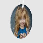 Grandchild Foto Holiday Ornament (Vorderseite)