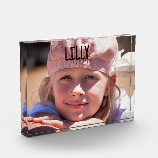 GRANDCHILD FOTO PERSONALISIERT-Block-Foto (Links)