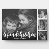 Grandchildren Customized Photo Collage Plaque Fotoplatte (Vorderseite)