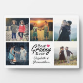 Grandchildren FotoCollage Bestes Granny je Geschen Fotoplatte (Vorderseite)