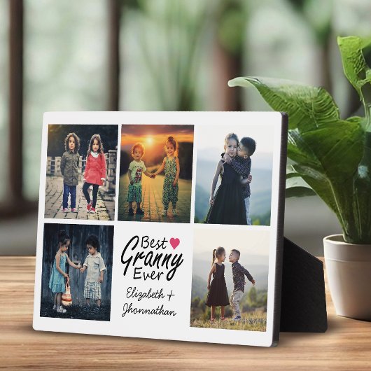 Grandchildren FotoCollage Bestes Granny je Geschen Fotoplatte