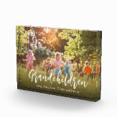 Grandchildren Niedliches Zitat Elegantes Skript Fotoblock (Rechts)