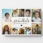 Grandchildren Photo Collage Gift for Grandma Fotoplatte (Vorderseite)
