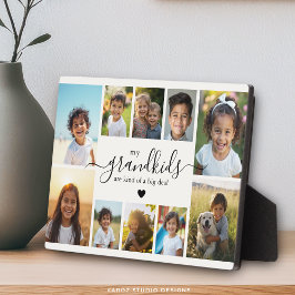 Grandchildren Photo Collage Gift for Grandma Fotoplatte