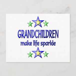 Grandchildren Sparkle Postkarte