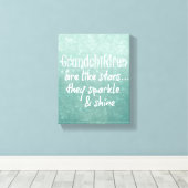 Grandchildren-Zitat Leinwanddruck (Insitu (Holzboden))