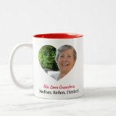 GrandCustom "We Liebe Oma" Foto Zweifarbige Tasse (Links)