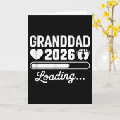 Granddad 2026 Loading New Baby Pregnancy Reveal Karte (Gelbe Blume)
