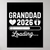 Granddad 2026 Loading New Baby Pregnancy Reveal Poster (Vorne)