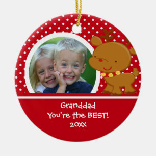Granddad Foto Rentier Weihnachtsschmuck