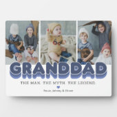 Granddad Man Myth Legend Foto Fotoplatte (Vorderseite)