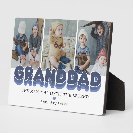 Granddad Man Myth Legend Foto Fotoplatte (Seite)