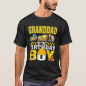 Granddad Of The Birthday Boy Construction Worker B T-Shirt (Vorderseite)
